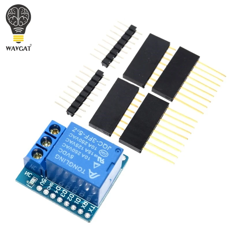 Релейный модуль для D1 MINI 5V высокоуровневый триггер Один 1 канальный релейный
