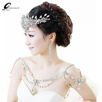 necklace new bride jewelry vintage chain big necklaces pendant long jewelry wedding shoulder strap bridal accessories