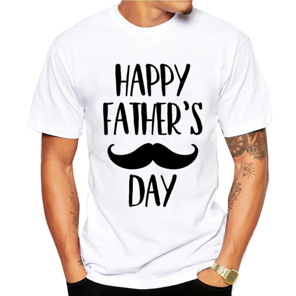 Picture-3 Супер папы футболки Для мужчин топы Повседневное модель Father's Day Футболка короткий рукав забавные papa и I Love Отца и Сына Подарочная футболка футболки Camisetas футболка Homme - Цвет: Picture-3