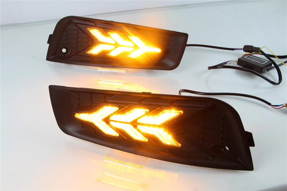 Cscsnl 2 шт. для chevrolet cruze 2009 2010 2011 2012 2013 DRL Дневной светильник колпак противотуманных фар с желтым сигналом поворота