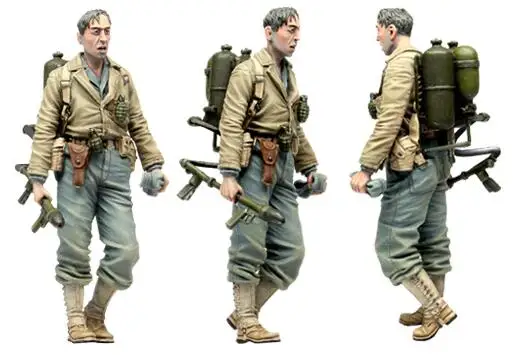 1/35 каучуковая фигурка солдат США огнемет 1 шт. модель Наборы