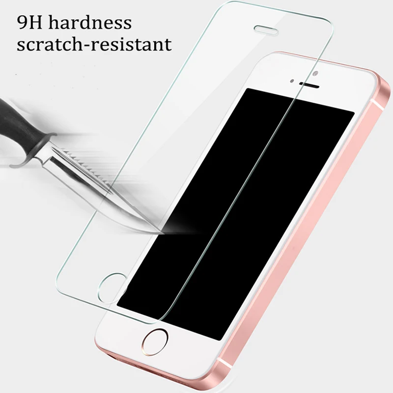 2.5D Закаленное стекло для iphone 5 5S se Защитная пленка экрана s 0 26 мм Ультра тонкая