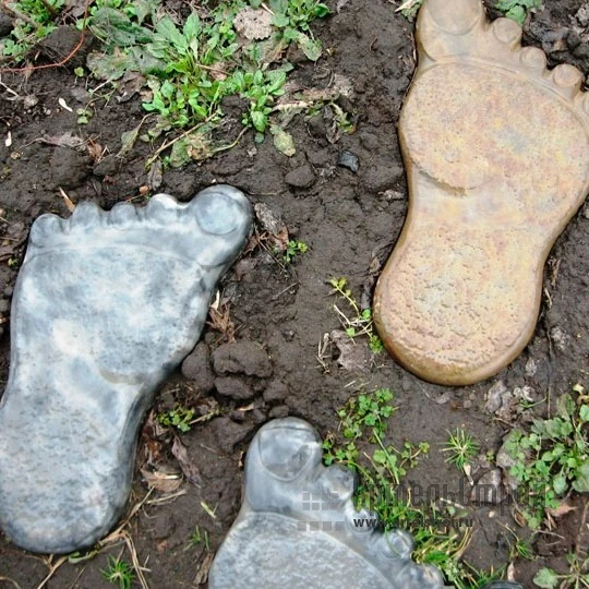 Пластиковые формы для бетона следы гигантского садового гипса плитка из АБС