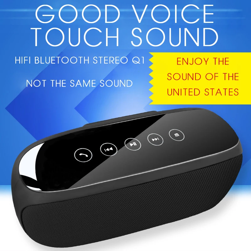 Toproad стерео Беспроводной Bluetooth Динамик touch Управление 3D объемного звучания
