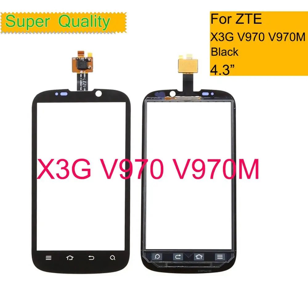 Оригинальный сенсорный экран для ZTE X3G V970 V970M переднее стекло сенсорная панель