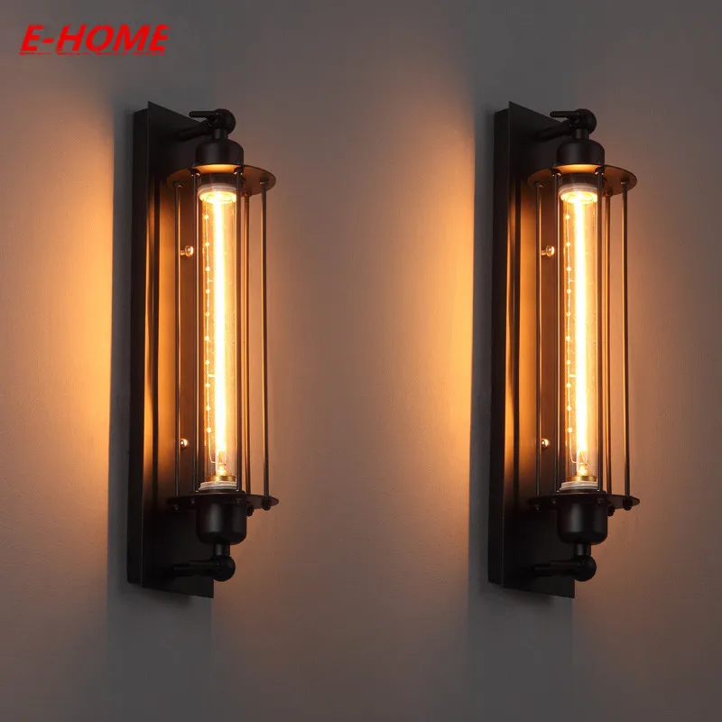 American Industrial Loft Vintage Wall Lamps Edison Light 40W E27 Bedside Fixtures Home Decoration Lighting|edison wall light|wall lightwall lamp
