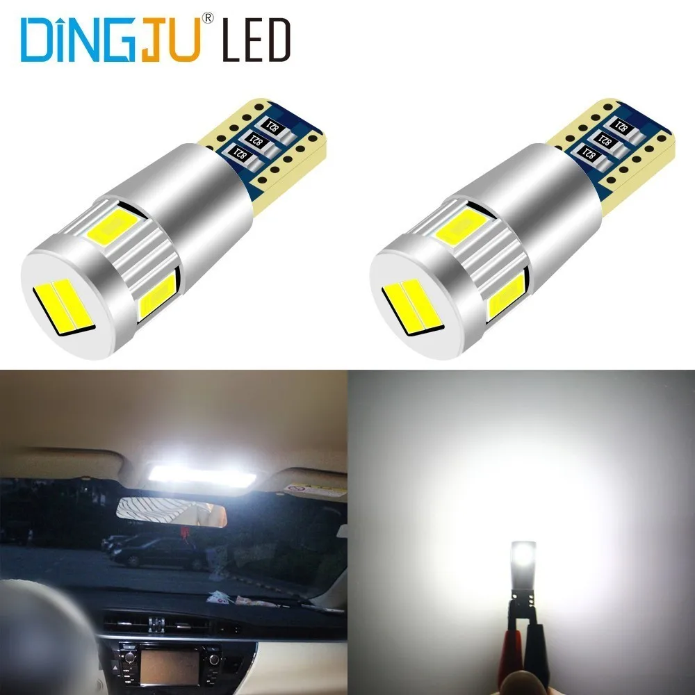 2 шт. T10 W5W 194 5730 СВЕТОДИОДНЫЙ Автомобильный ЛАМПОЧКА 6 SMD автомобильный боковой