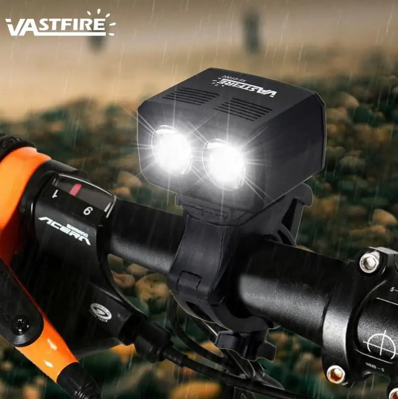 Only Bike Light Водонепроницаемый USB Перезаряжаемый светильник 2X XM-L T6 светодиодный велосипедный головной светильник s 5 режимов велосипедная лампа встроенный аккумулятор фонарь - Цвет: Only Bike Light
