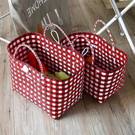 

woven vegetable basket Large basket storage basket basket Shopping basket woven handbag shopping bag