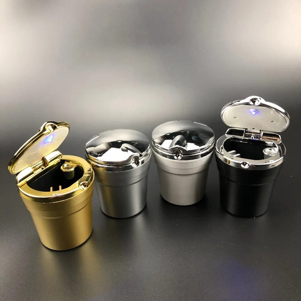 Автомобильная пепельница со светодиодным синим светом для Ford Focus Fusion Escort Kuga Ecosport