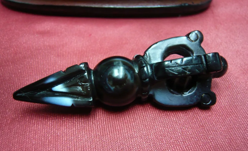 Magic Power Тибетский оникс острый наконечник Голова Дракона искусственная подвеска