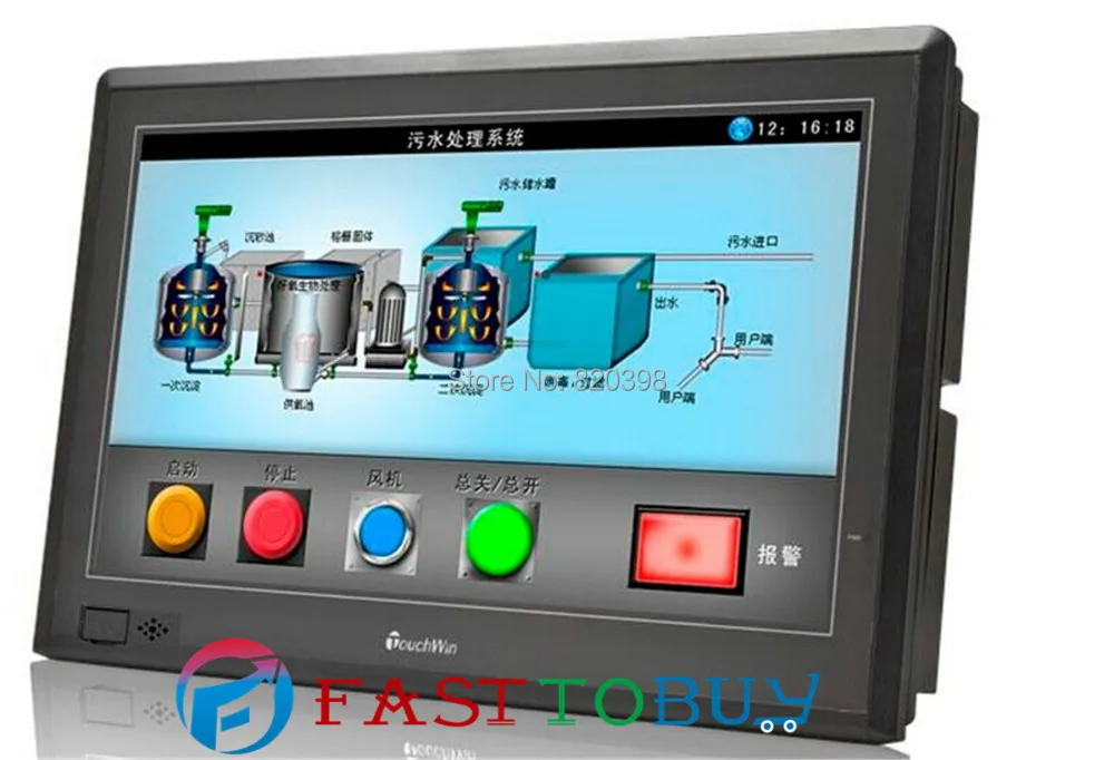 HMI 15 6 &quot1366*768 128 МБ RTC USB порт Ethernet ARM9 CPU 400 МГц TGC65 ET с кабелем для программирования|hmi