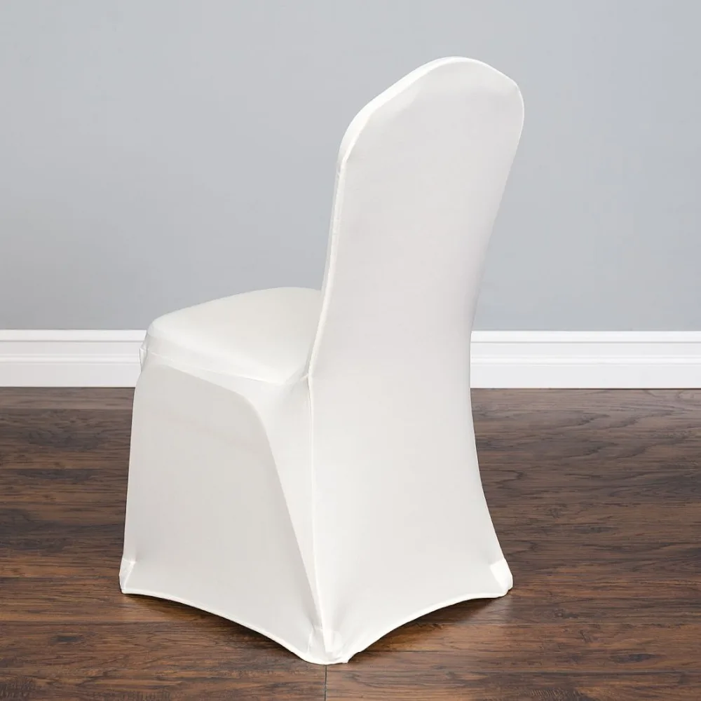 100 шт. эластичные чехлы для стульев белого цвета|chair cover|chair covers for weddingscover chairs |