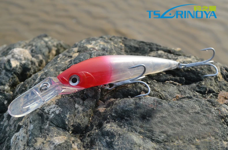 

Tsurinoya 180mm/86g Special Minnow Trolling Fishing Lure Plastic Hard Lures Bait Anchor Hook (pull 30 kg) Pesca Tools