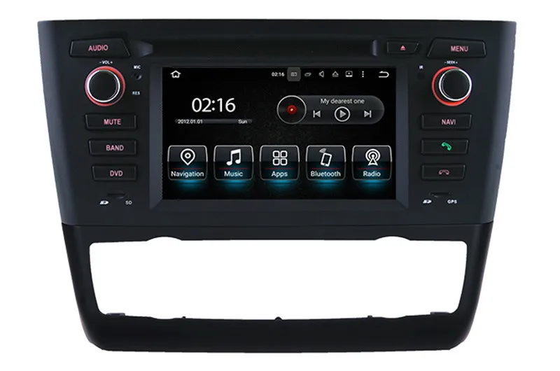 Автомобильный DVD плеер Android 8 0 для BMW 1 серии E81 E82 E87 E88 с GPS навигацией Радио BT USB SD AUX