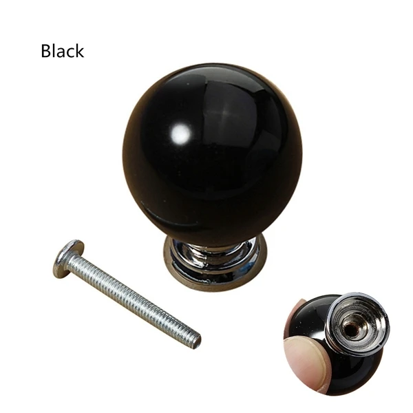 1 шт. круглая красивая керамическая ручка в современном садовом стиле|ceramic handle|round