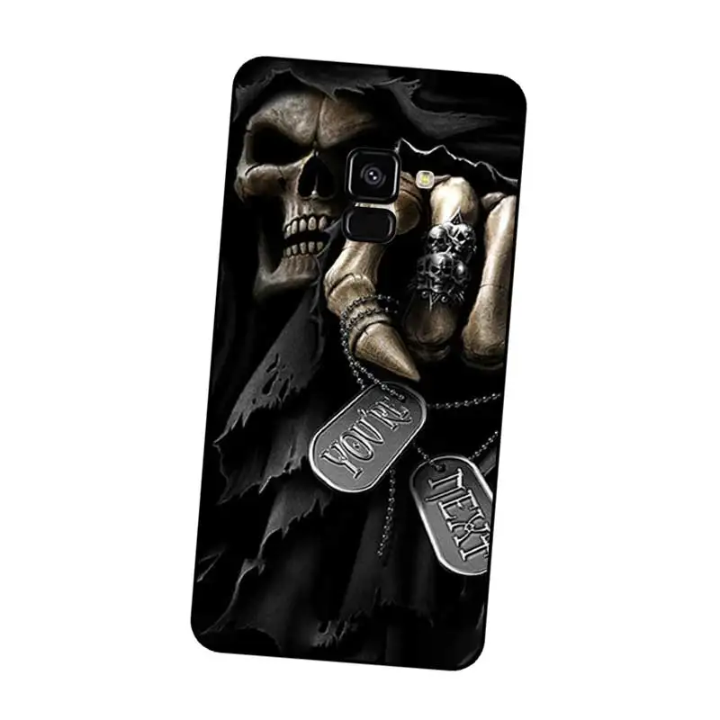 P175 Жнец Черный силиконовый чехол для Samsung Galaxy J2 J3 J4 J5 J6 J7 J8 Pro Plus Prime 2018 2017 |