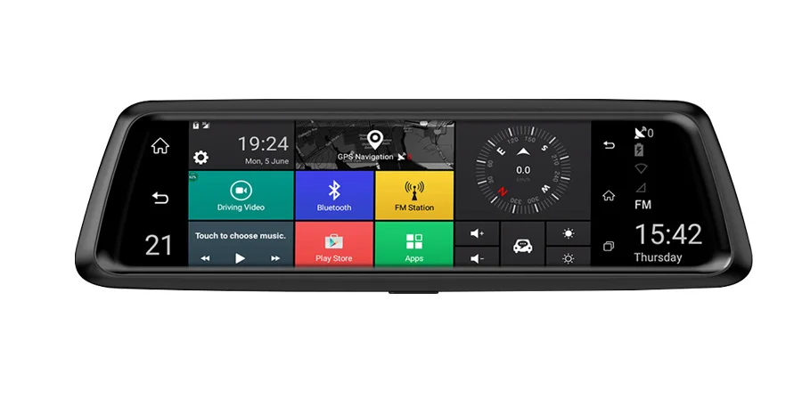 Olysine 10 ''4G видеокамера на ОС андроид для автомобиля gps навигатор ADAS зеркало Wi-Fi видеорегистратор камера FHD 1080P видеорегистратор регистратор с двойным объективом DVRs