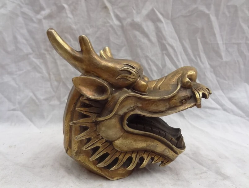Песня voge gem S3987 Китайский Год Зодиак Brass Животные Скульптура Фэншуй Миф Fly Dragon