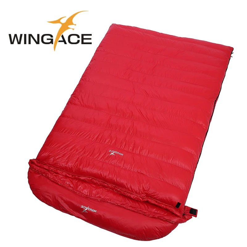 Зимние спальные мешки WINGACE 3500 г гусиный пух 400 т нейлон для кемпинга улицы конверт