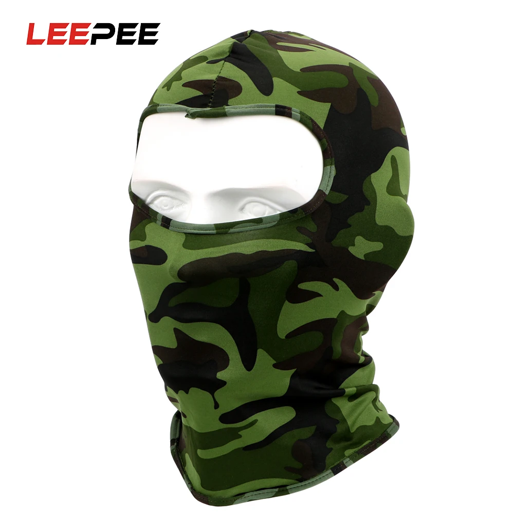 LEEPEE дышащая камуфляжная мотоциклетная маска для лица закрывающая лицо и шею