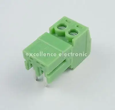 100 шт. 3 81 мм Шаг 2 Pin угловой винт фоторазъем|pluggable terminal block|terminal blockterminal block plug |