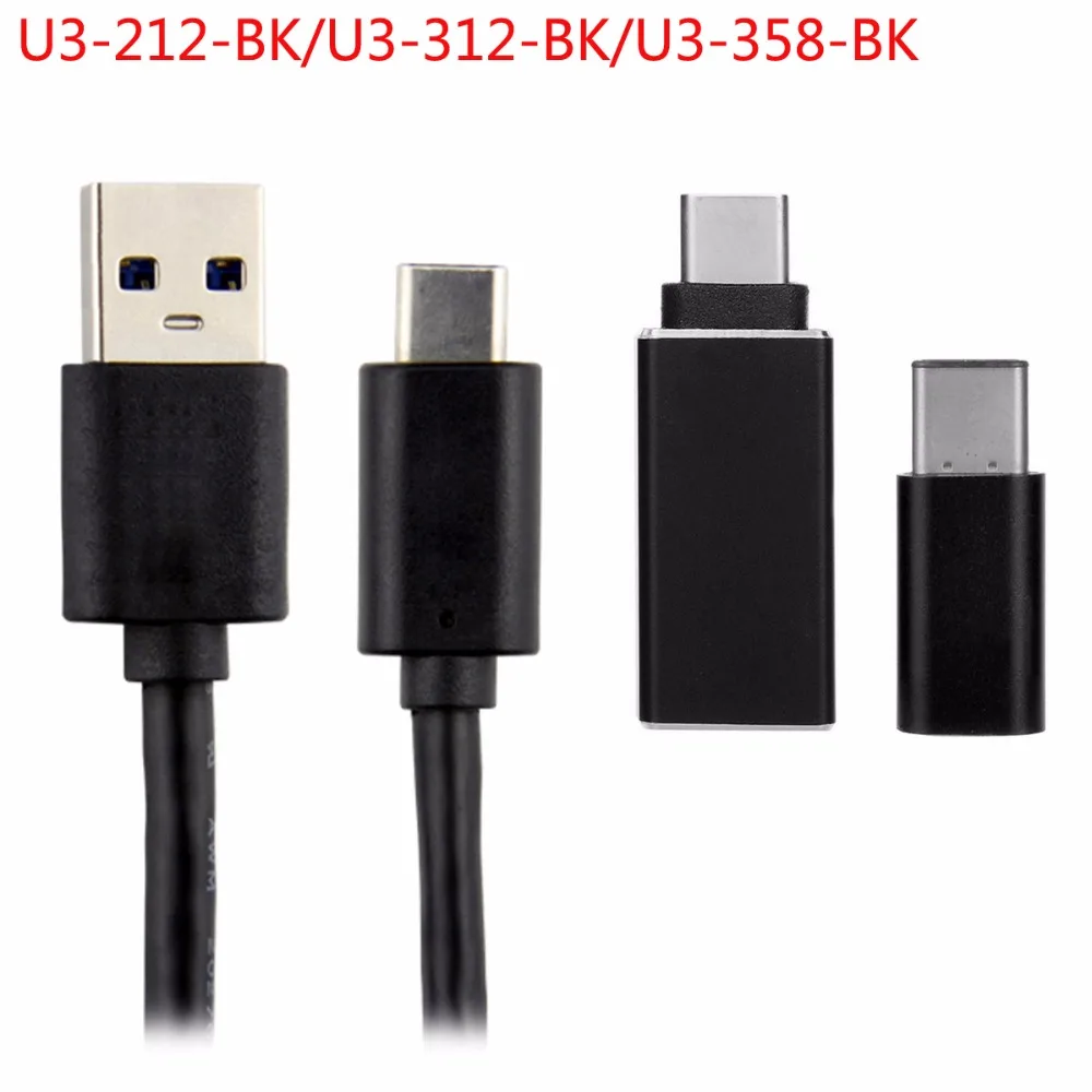(100 шт./лот) USB 3 1 Type C папа разъем к гнезду OTG Хост адаптер для передачи данных черный