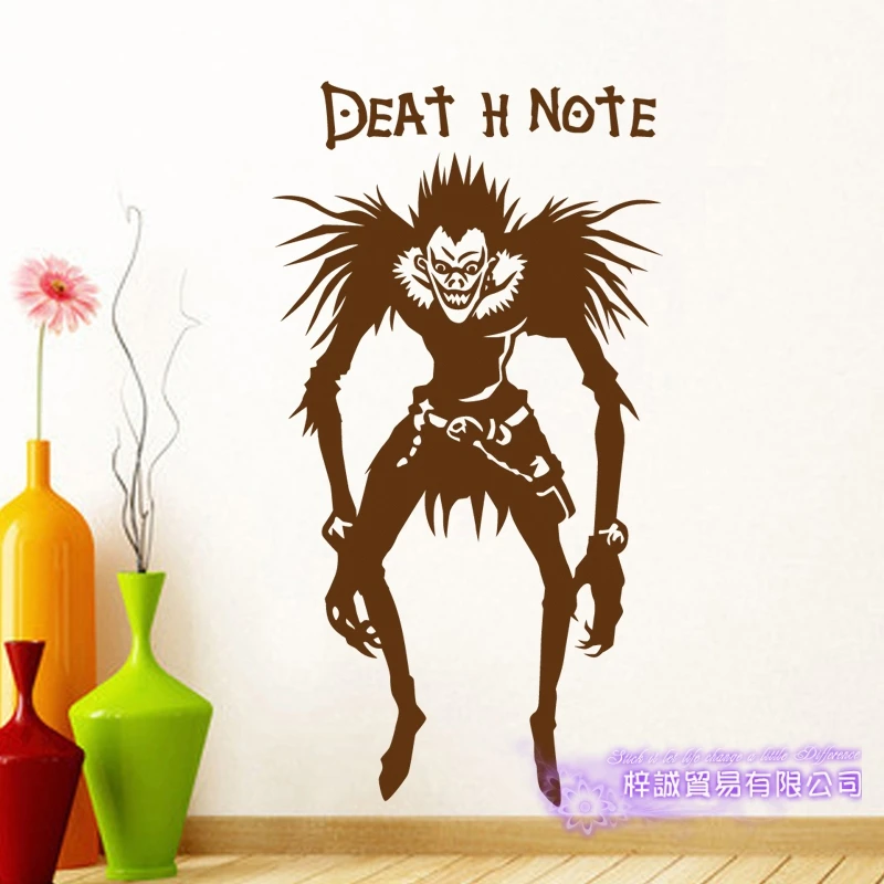 Наклейка на стену Death Note Виниловая наклейка декоративное украшение для дома