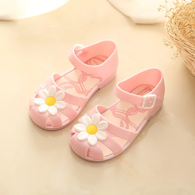 Мини Мелисса Сандалии для девочек детская обувь подошва босоножки с ремешком на