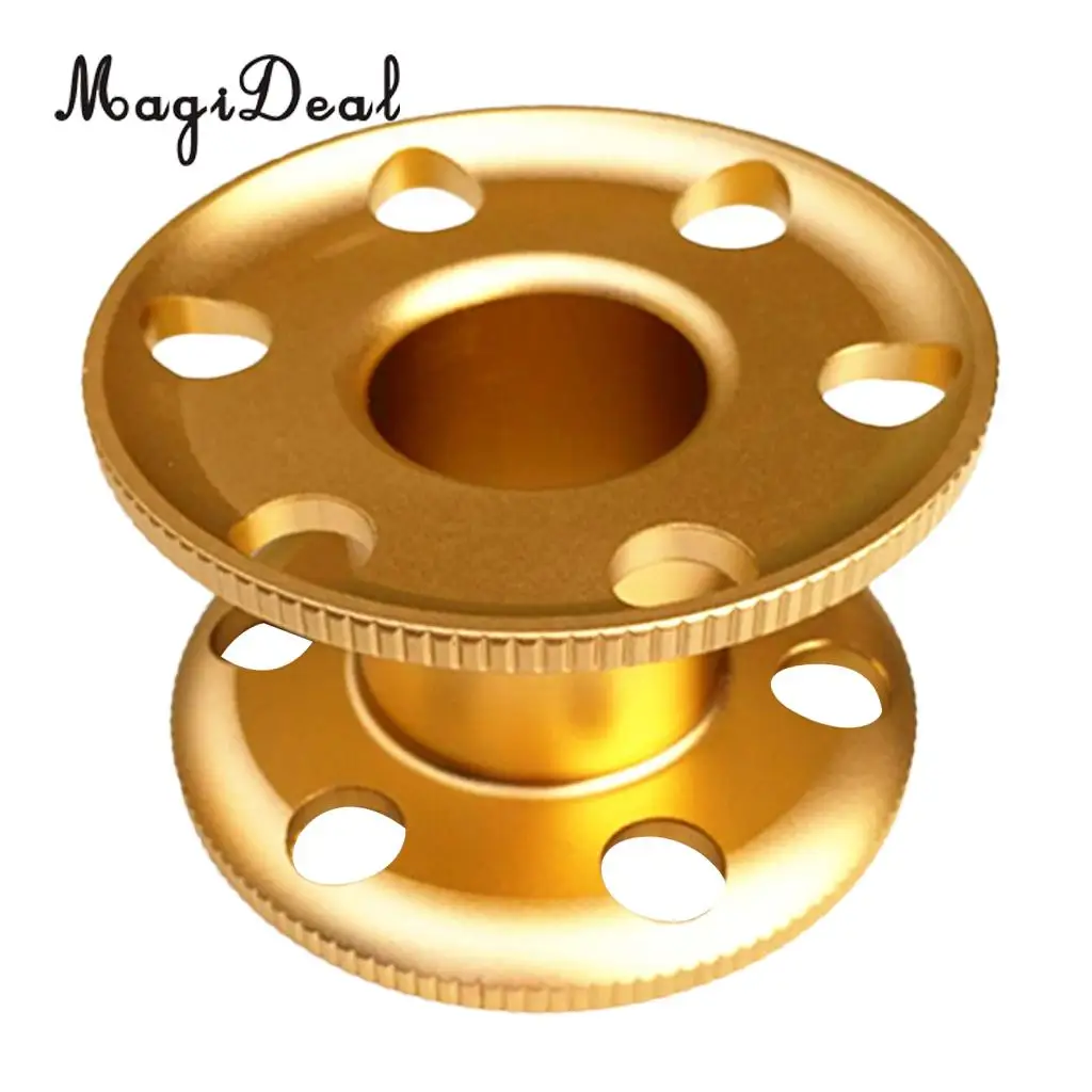 

Ultra-light Aluminum Alloy Scuba Diving Finger Spool Dive Reel Guide Line Spool Snorkeling Gear Accessories - Golden