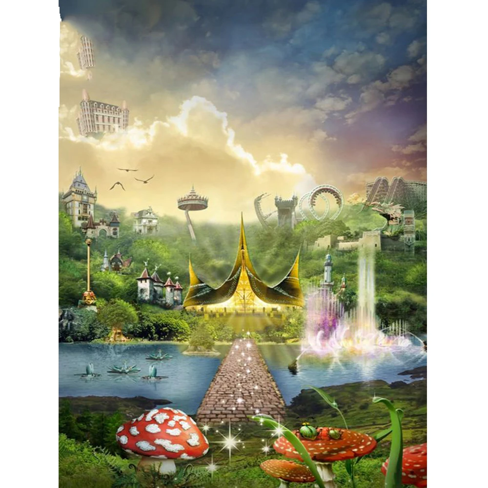 5D DIY Алмазная картина полный квадратный круглый Efteling парк вышивка крестиком