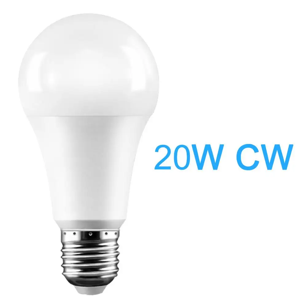 E27 20W CW E27, 15 Вт, 20 Вт, 110-265 в, садовый, гаражный, Радарный, проникающий, светильник, радар, умный, автоматический переключатель, светодиодный светильник, лампа с датчиком движения от заката до рассвета - Испускаемый цвет: E27 20W CW