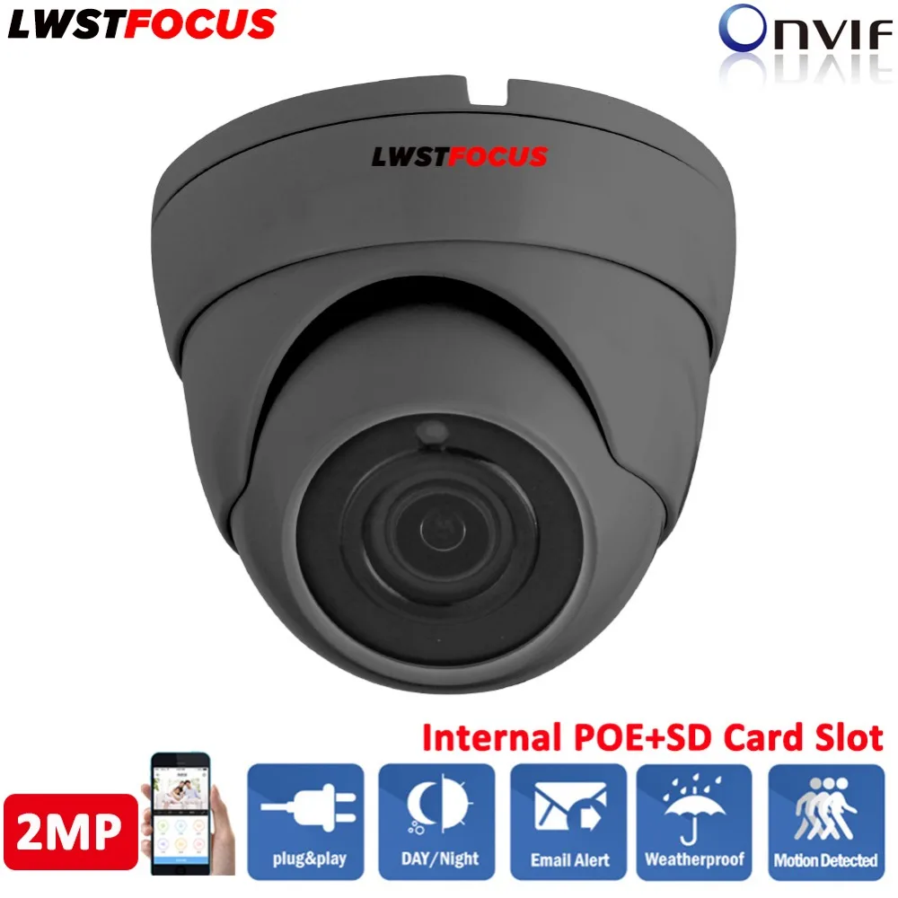Lwstfocus 2mp 1080 P HD IP Камера Micro SD/TF Sony imx323 2.8/3.6 мм P2P в /Открытый ИК купольная сетевая CCTV