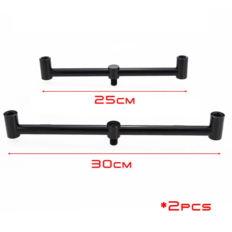 25cm-30cm 2x20 см 25 см 30 см короткий черный Базз баров карпа грубой рыбалки оборудования - Цвет: 25cm-30cm