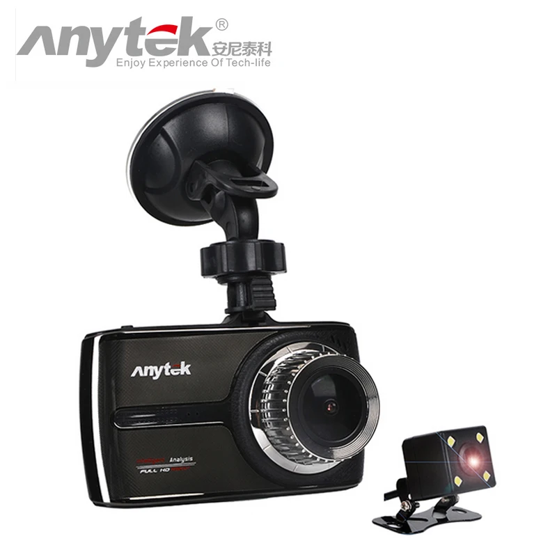 Оригинальный Автомобильный видеорегистратор Anytek G66 1080P super full HD ADAS DWR HDR с двойным