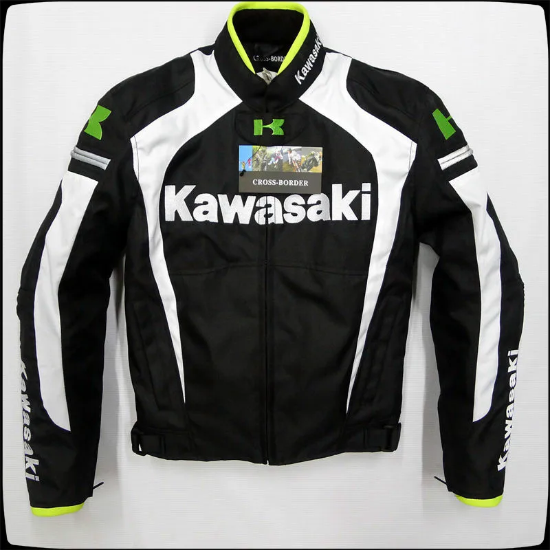 Про сетки Для Мужчин's мотоцикл куртка Гонки Куртки Kawasaki мотоциклетная |