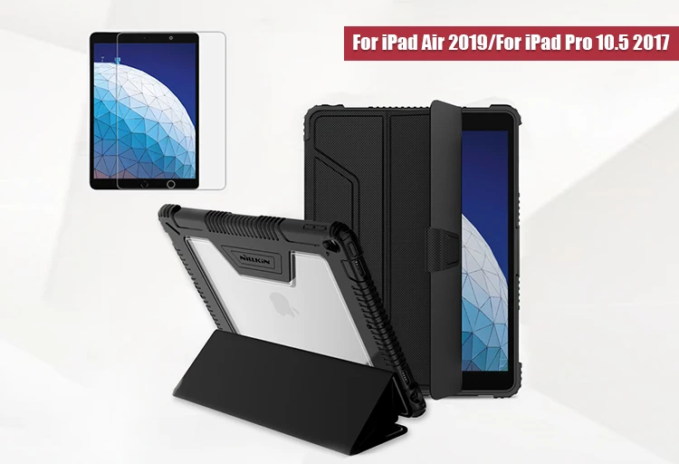 For iPad Pro 10.5 NILLKIN для iPad 9,7 Чехол для iPad Pro 11 Чехол для iPad Pro 12,9 умный флип-чехол Подарочная защита для экрана держатель карандаша - Цвет: For iPad Pro 10.5