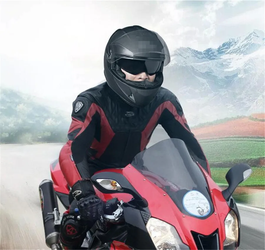 Двойной объектив мото rcycle шлем внедорожный мото rbike Полный лицевой Мото Кросс шлем MTB DH гоночный шлем capacetes DOT утвержден