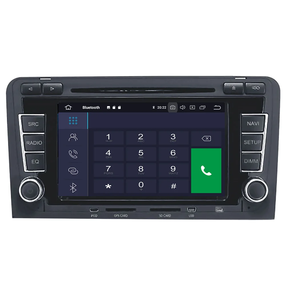 Aotsr Android 9.0 GPS navigation Car DVD Player For Audi A3 S3 2003-2012 multimedia 2 din radio recorder 4GB+32GB 2GB+16GB WiFi |