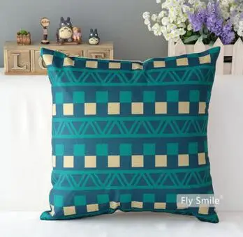 Сине зеленый цвет искусственная наволочка диван украшение для дома|Наволочки| |