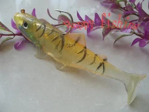 Совершенно новая мягкая пластиковая рыболовная приманка (QL04) плавающая