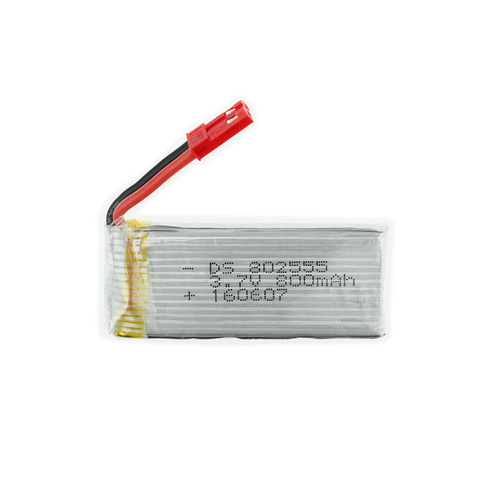 lipo batterie 3.7 V 800 mah 802555 800mah TK110HW JJRC H12C H12W JXD 509 W 509G RC Drone Quadcopter pices |