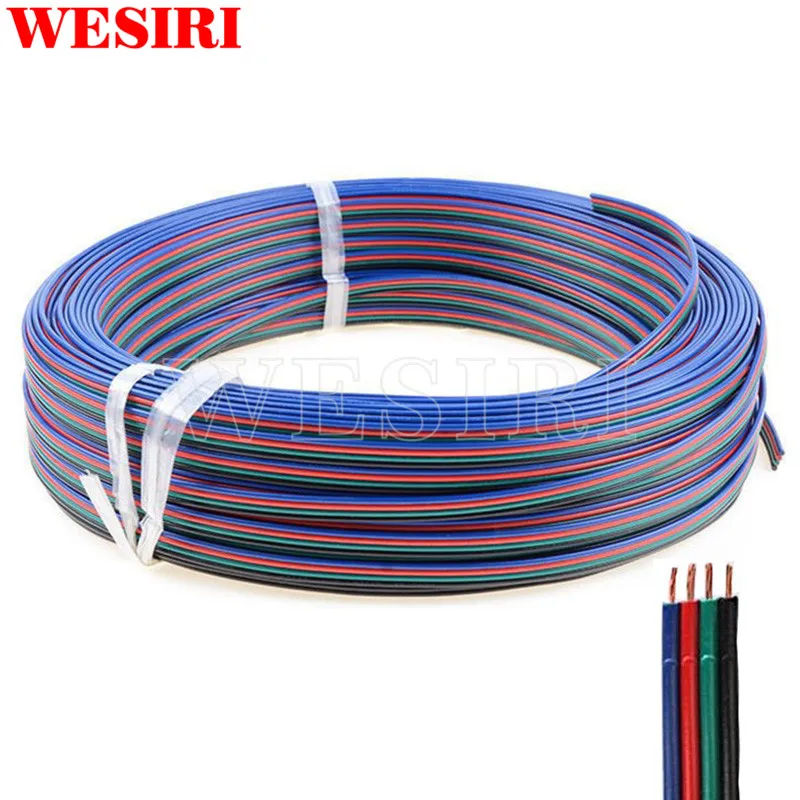 Удлинительный кабель для светодиодных лент WS2812 WS2811 5050 3528 100 м 2pin/3Pin/4Pin/5Pin
