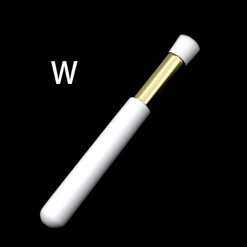 White gold WQ 10 шт. профессиональная черная, белая, розовая, Глубокая чистка носа, щетка для мытья, плоская выпуклая головка, очиститель, отшелушивающая Очистка лица, щетка - Handle Color: White gold WQ