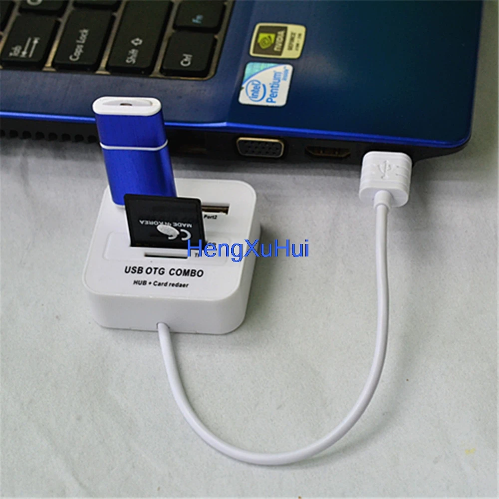 Micro USB 2 в 1 кардридер OTG Многофункциональная док станция для ноутбука