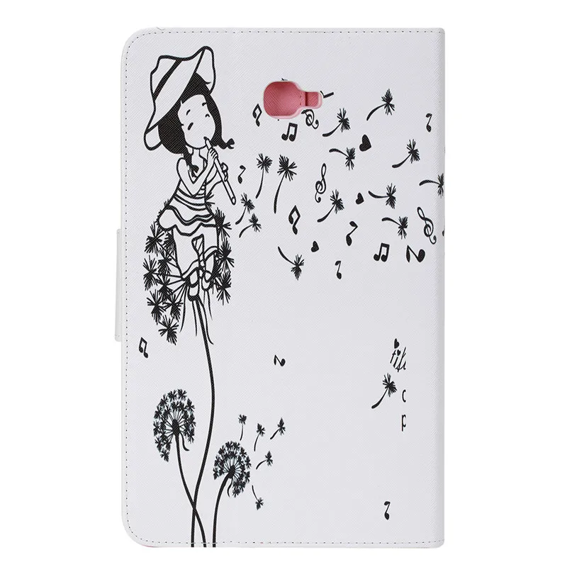 Кожаный чехол Wekays для samsung Tab A6 10,1 T580 с мультяшным котом для samsung Galaxy Tab A 6 10,1 T585 T580 SM-T585 чехол s