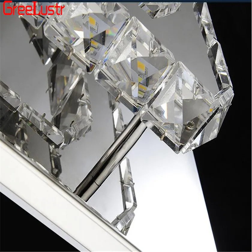 

Square Lusters Modern LED ceiling Lights Plafonnier Amber Crystal Aisle Entrance Lamp Cristal Lustre Ceiling Lamp fixtures