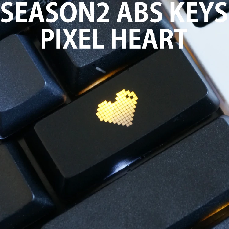 [HFSECURITY] красный цвет сердца ABS подсветка механическая клавиатура Keycaps введите