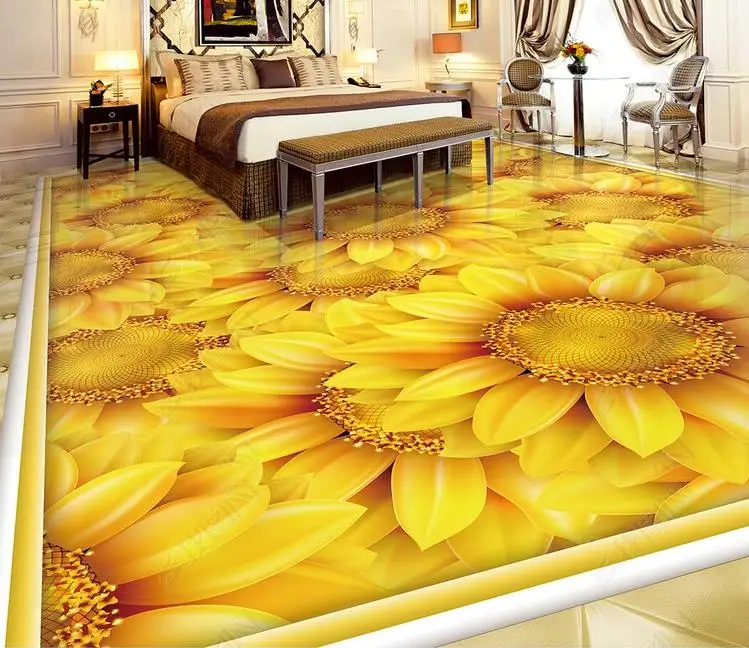 3d напольное покрытие для гостиной спальни ванной фотообои водонепроницаемый