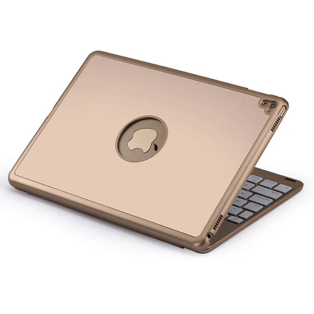 Тонкий умный алюминиевый беспроводной bluetooth чехол с клавиатурой на